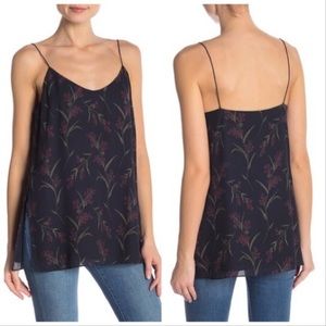 Theory Odete Floral Silk Tank Top